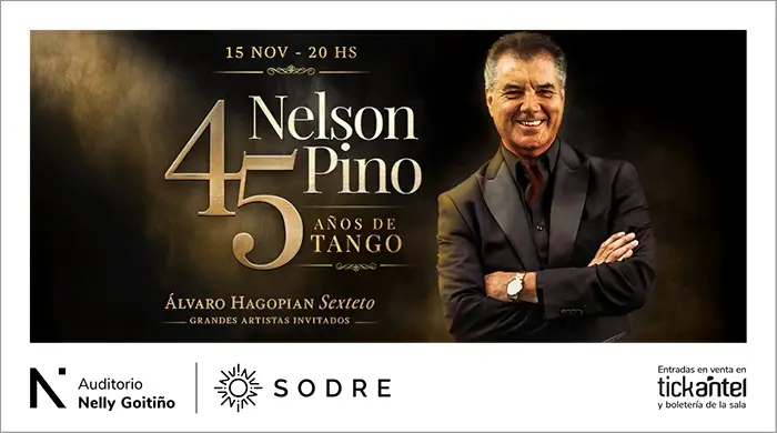 Nelson Pino - 45 años en el tango - imágen de show