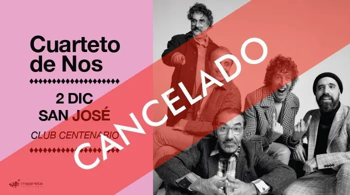 Cuarteto de Nos en San José CANCELADO - imágen de show