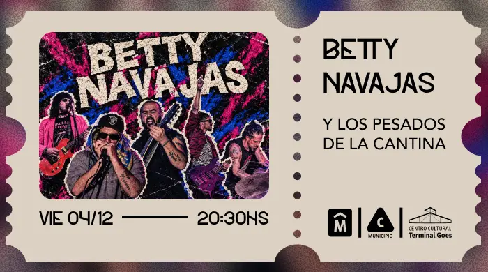 Betty Navajas y los pesados de cantina - imágen de show